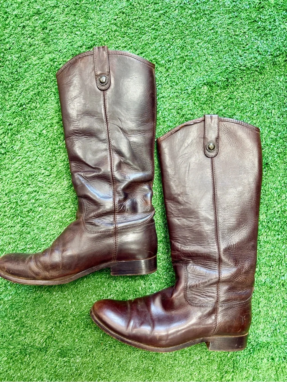 Frye Women's Over-the-Knee Leather Boots in Dark Brown